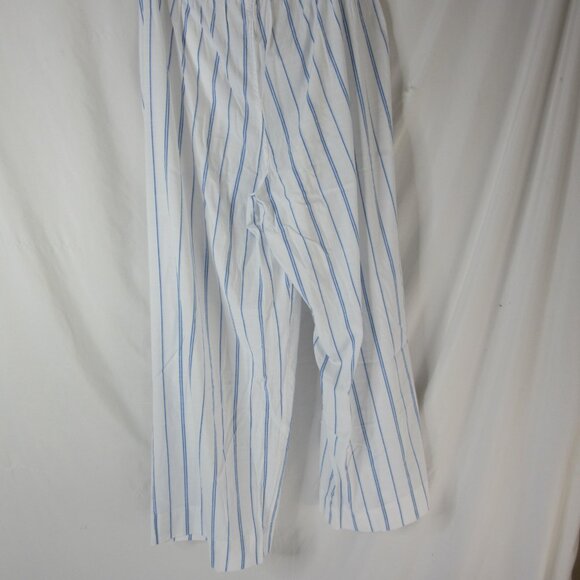 Auden Pajama Set 2 Piece Blue White Striped Long Sleeve & Pants Size XXL NWT - Picture 12 of 13